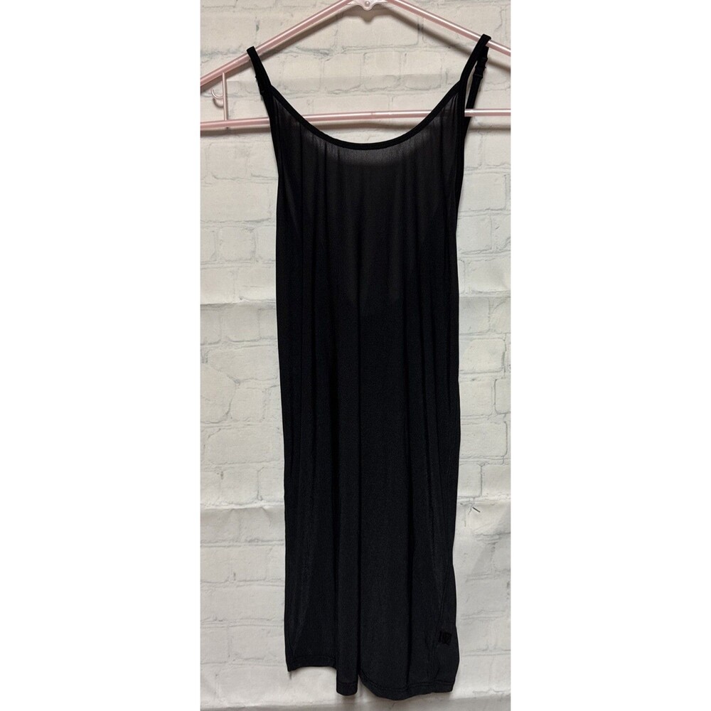 Lululemon Womens Racerback Tank Top Black lightweight Sheer Sz 6 Adj Staps